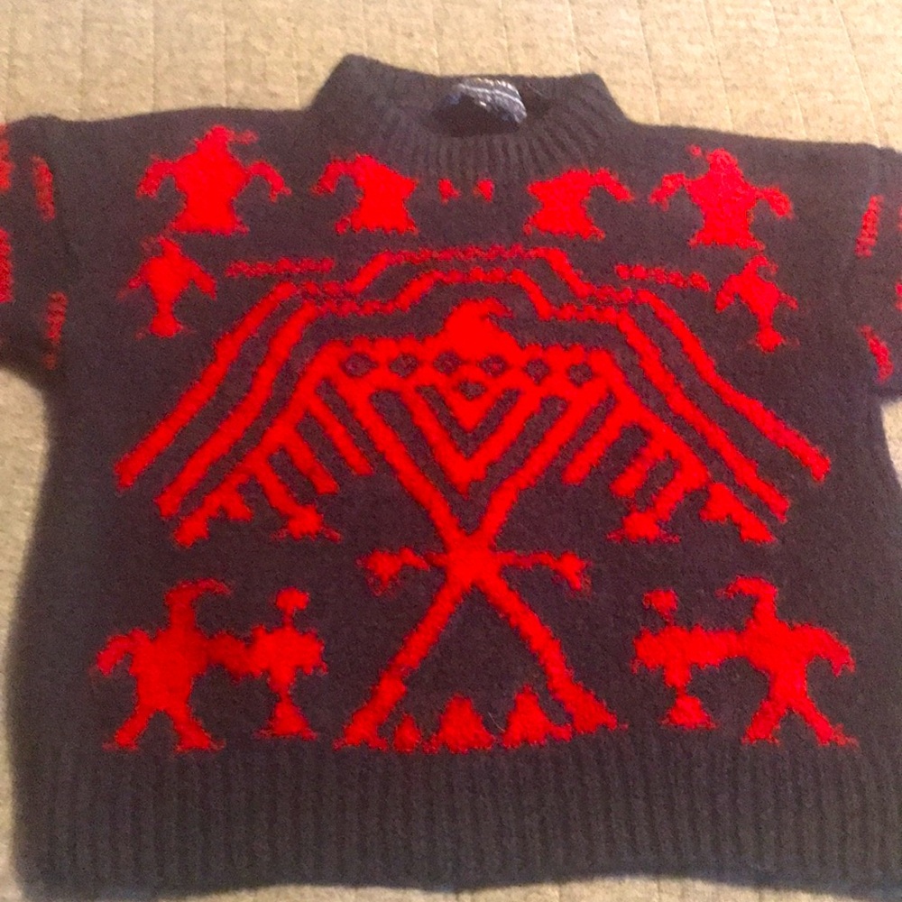 JJ Farmer wool Aztec sweater